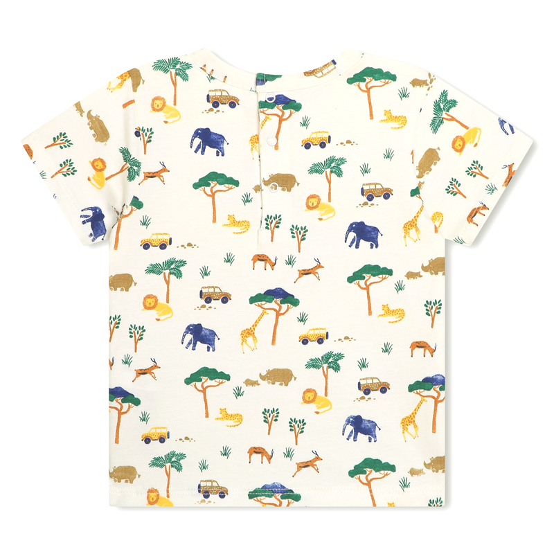 Patterned cotton T-shirt CARREMENT BEAU 
                    BOY