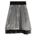 Saia midi metalizada KARL LAGERFELD KIDS 
                    GIRL