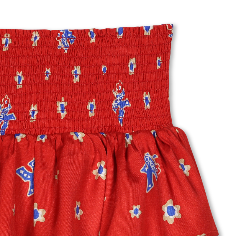 All-Over Print Ruffle Skirt KENZO KIDS 
                    GIRL