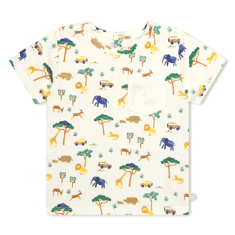 Patterned cotton T-shirt CARREMENT BEAU 
                    BOY