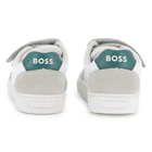 T&eacute;nis com riscas de gancho e la&ccedil;o BOSS 
                    BOY
