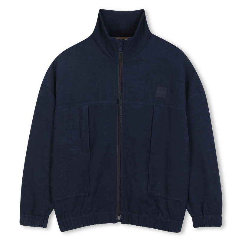 Cardigan em satim ondulado BOSS 
                        BOY