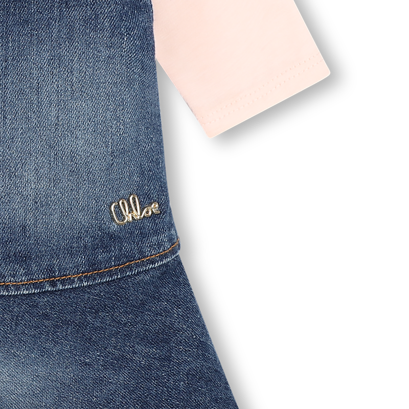 Conjunto vestido e camiseta CHLOE 
                        MENINA