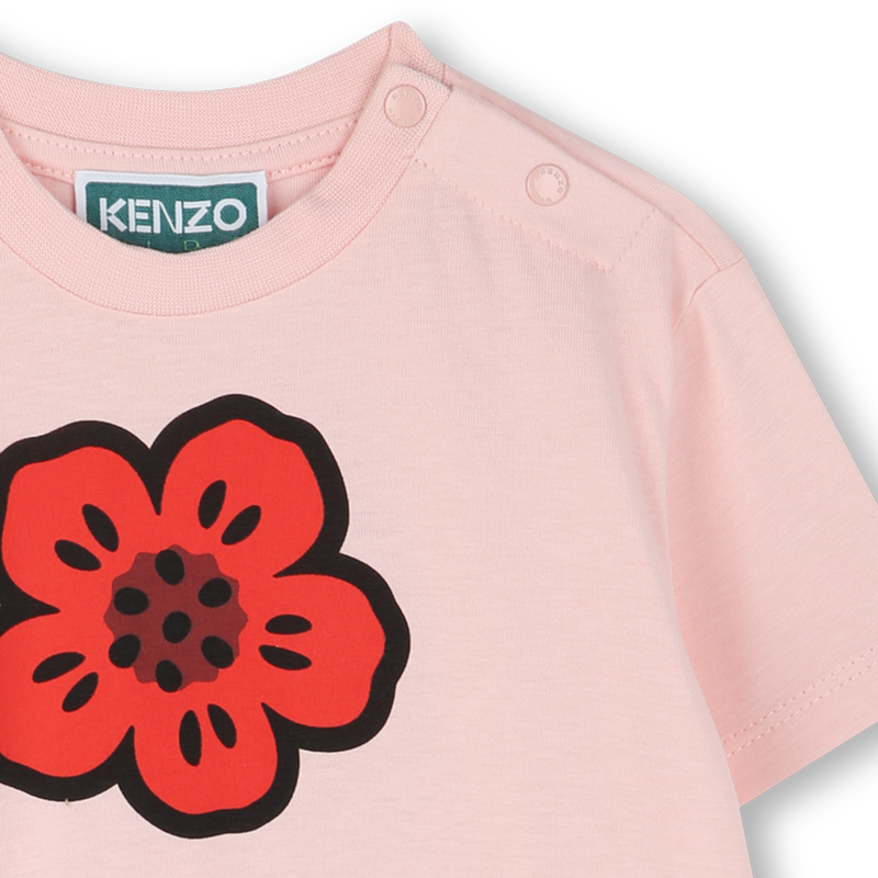 Vestido de manga curta KENZO KIDS 
                        GIRL
