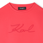 Vestido de manga comprida KARL LAGERFELD KIDS 
                    GIRL