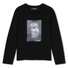 Camiseta de manga longa KARL LAGERFELD KIDS 
                    MENINA