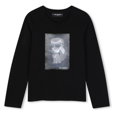 Camiseta de manga longa KARL LAGERFELD KIDS MENINA