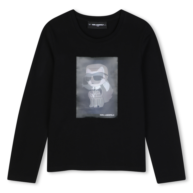 Camiseta de manga longa KARL LAGERFELD KIDS 
                        MENINA