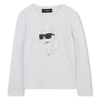 Camiseta de manga comprida KARL LAGERFELD KIDS GIRL