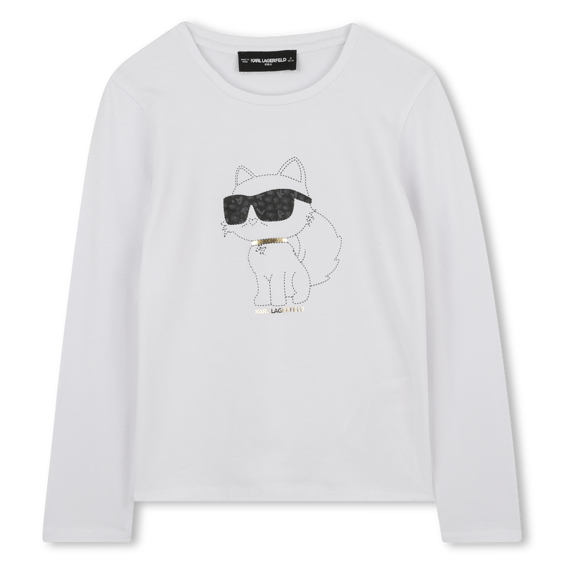 Camiseta de manga comprida KARL LAGERFELD KIDS 
                        GIRL