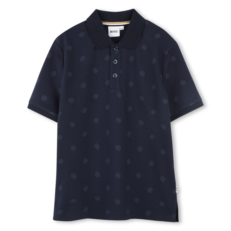 Polo corte direito estampado BOSS 
                        BOY