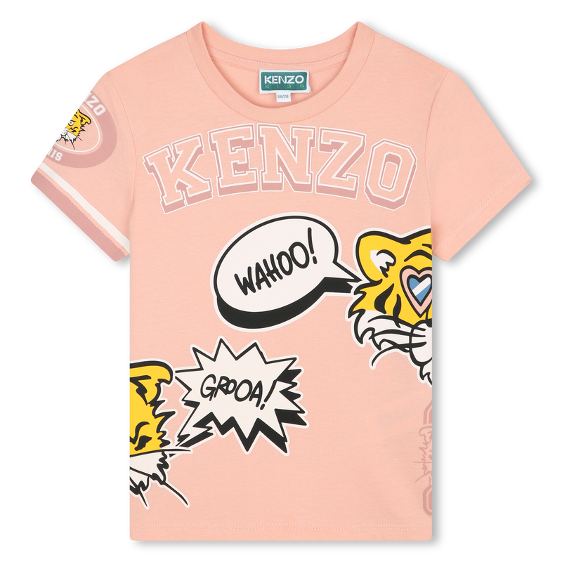 Tiger print t-shirt KENZO KIDS 
                    GIRL