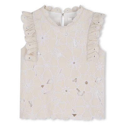 T-SHIRT BORDADO FLORAL CHLOE GIRL