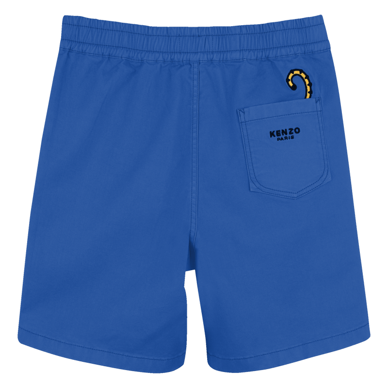 Bermudas algod&atilde;o com emblema KENZO KIDS 
                        BOY