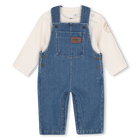 Conjunto de macac&atilde;o e camiseta TIMBERLAND 
                    MENINO