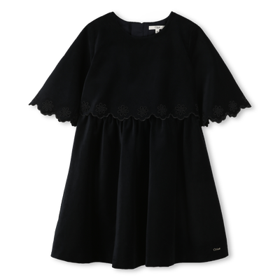 Vestido com bordado de flores a céu aberto CHLOE GIRL