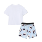 Conjunto de t-shirts e cal&ccedil;&otilde;es de banho KARL LAGERFELD KIDS 
                    BOY