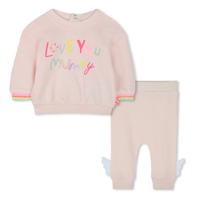 Conjunto sweatshirt e leggings BILLIEBLUSH GIRL