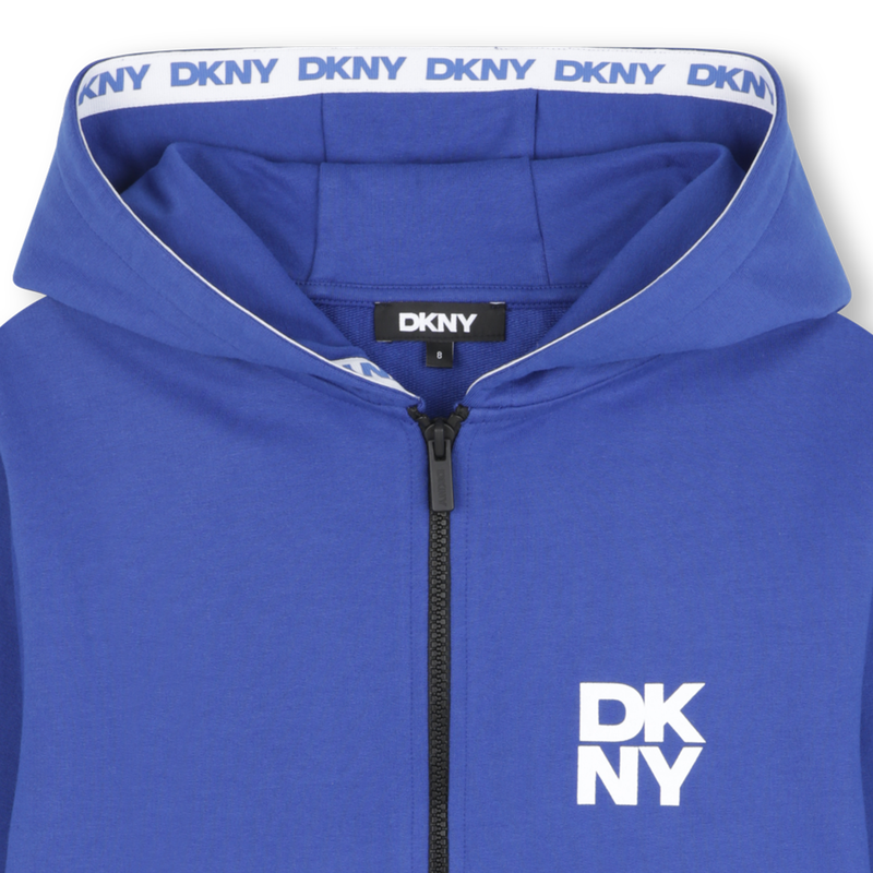 Cardigan com capuz DKNY 
                    BOY