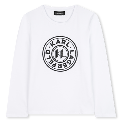Camiseta de manga comprida KARL LAGERFELD KIDS GIRL