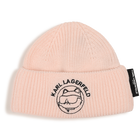Conjunto de touca e pantufas KARL LAGERFELD KIDS 
                    MENINA
