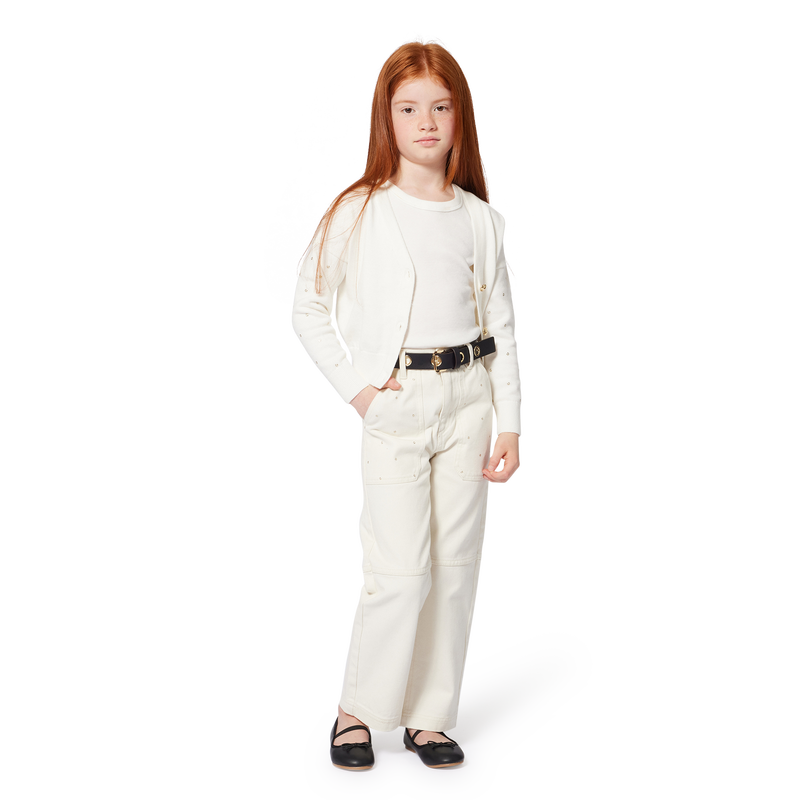 Knitted button-up cardigan MICHAEL KORS 
                    GIRL