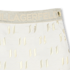 Saia de cerim&oacute;nia em jacquard KARL LAGERFELD KIDS 
                    GIRL