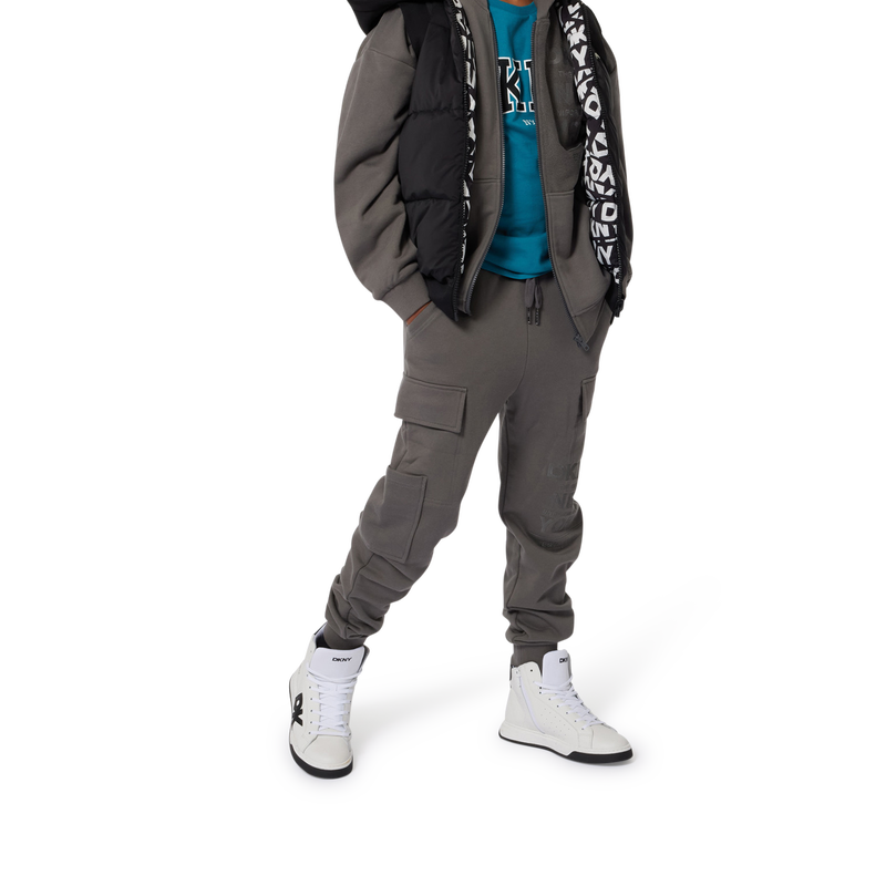 Cardig&atilde; de molet&atilde;o DKNY 
                        BOY