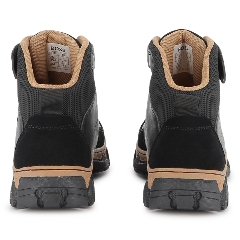 Bota de tornozelo em material misto BOSS 
                        BOY