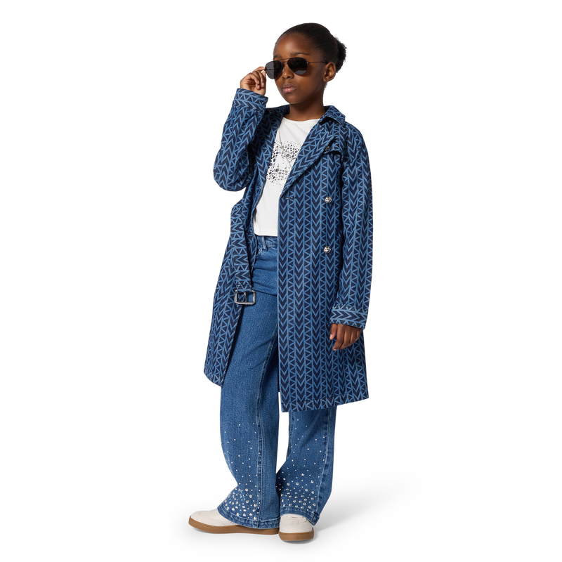 CALÇA JEANS DE CINTURA AJUSTÁVEL MICHAEL KORS 
                        GIRL