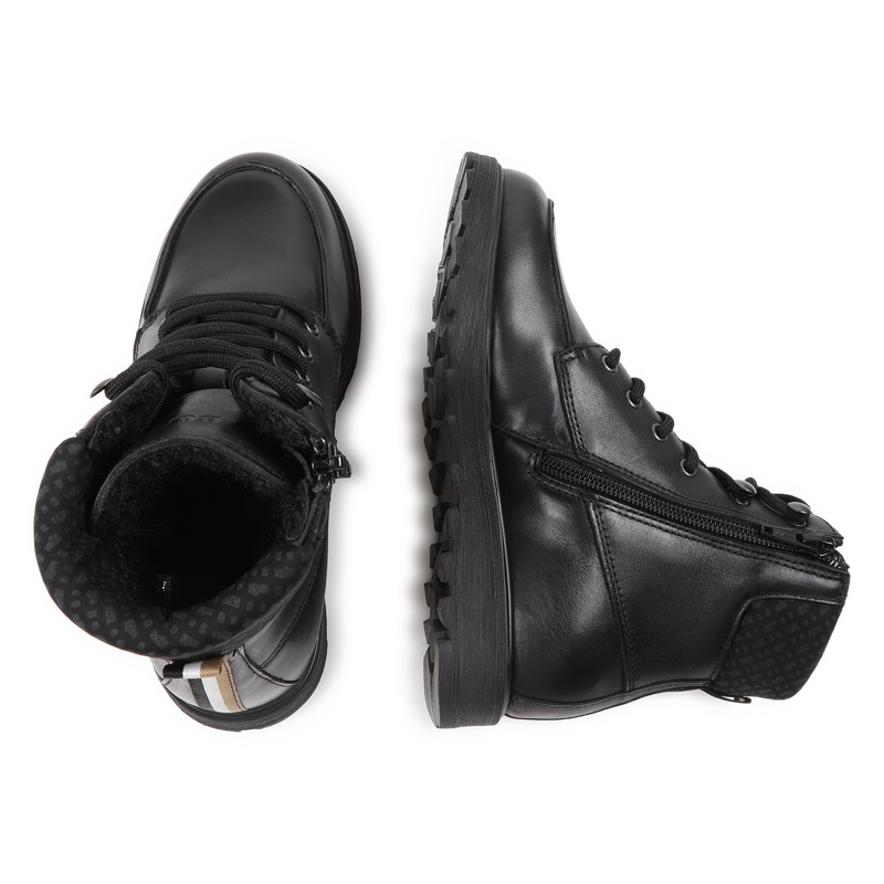 Leather ankle boots BOSS 
                    BOY