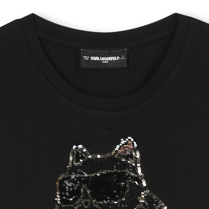 T-shirt de manga curta KARL LAGERFELD KIDS 
                    GIRL