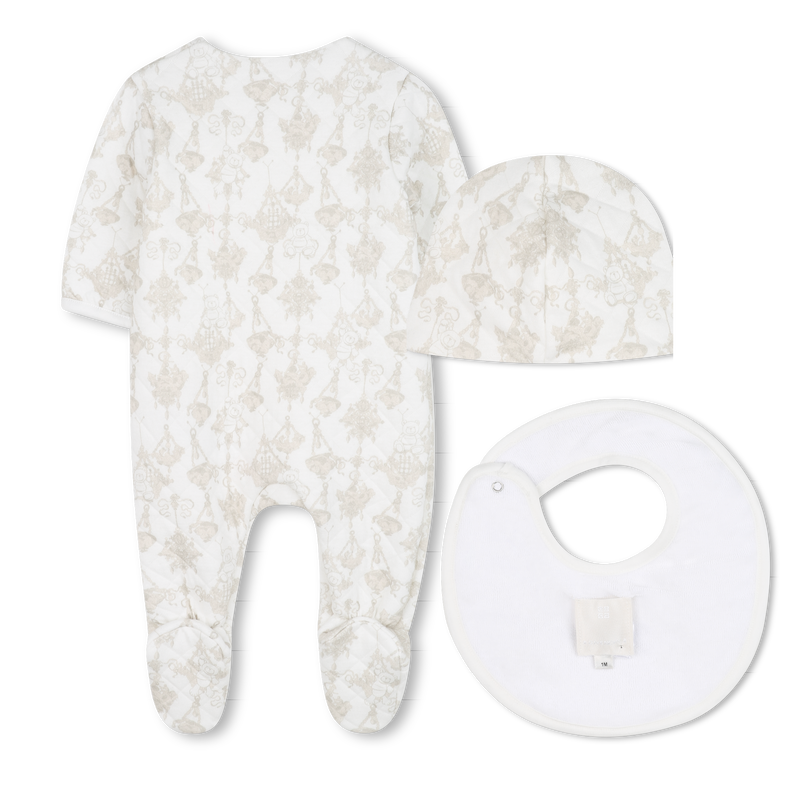 Conjunto de pijama, chapéu e babador GIVENCHY 
                    UNISEX