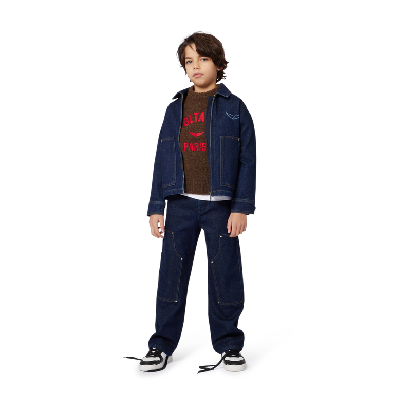 Cal&ccedil;as de ganga largas com pespontos ZADIG & VOLTAIRE 
                        BOY