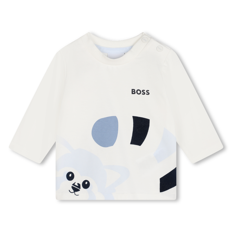 T-shirt panda-vermelho BOSS 
                        BOY