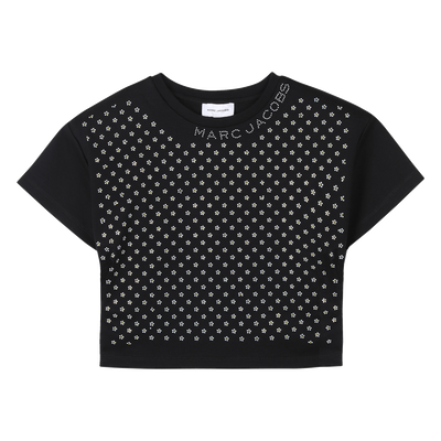 Top de algod&atilde;o com strass MARC JACOBS GIRL