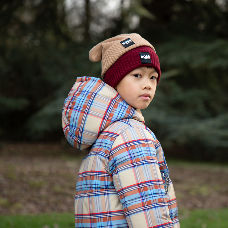 Blusão de penas reversível KENZO KIDS 
                    UNISEX
