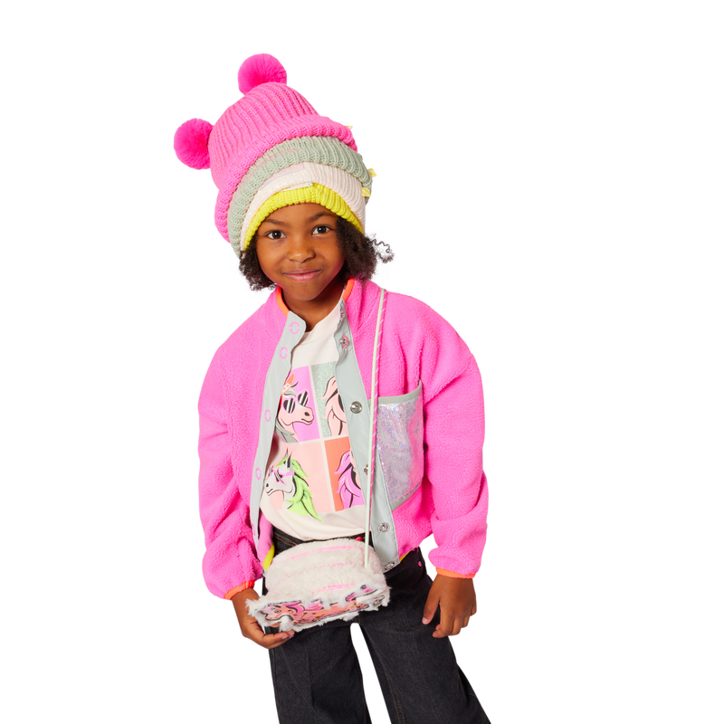 Cardigan em tecido felpudo BILLIEBLUSH 
                    GIRL