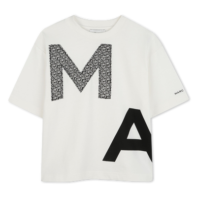 T-shirt bicolor de algod&atilde;o MARC JACOBS BOY