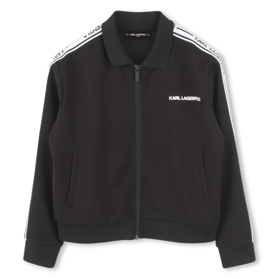 Cardig&atilde; com fecho de correr KARL LAGERFELD KIDS BOY