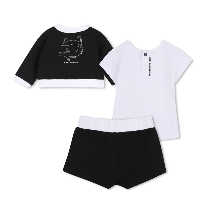 CONJUNTO DE 3 PE&Ccedil;AS KARL LAGERFELD KIDS 
                        GIRL