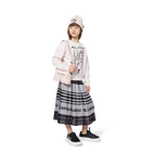 Saia midi plissada KARL LAGERFELD KIDS 
                    GIRL