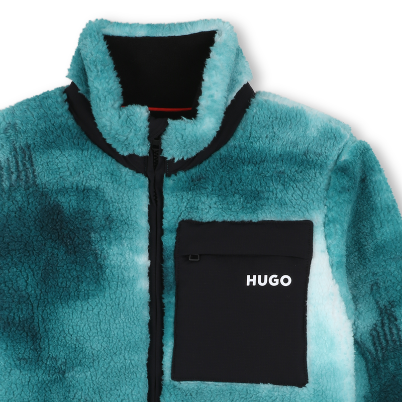 Cardigan em tecido felpudo HUGO 
                    BOY