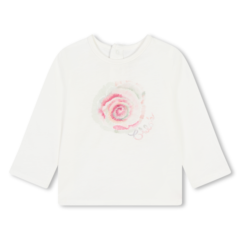 T-shirt com logótipo bordado CHLOE 
                    GIRL