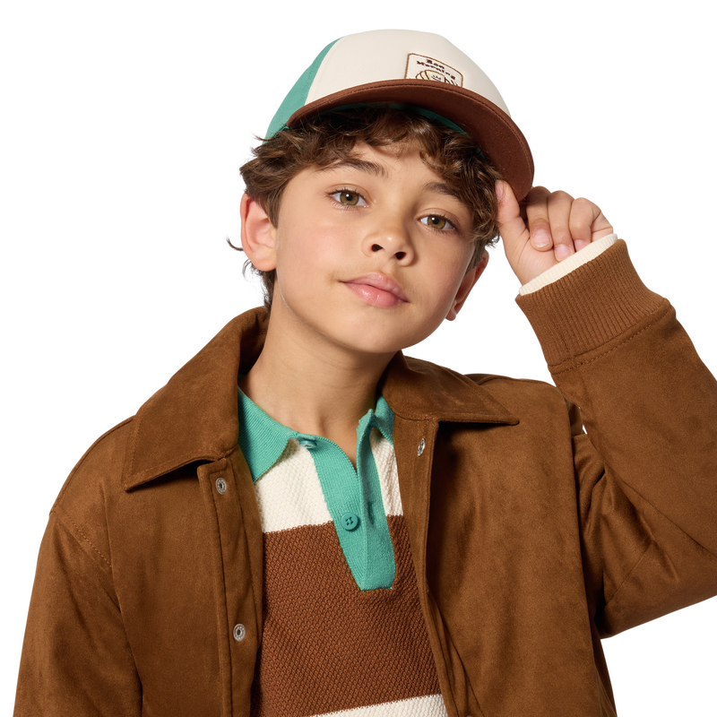 Polo de malha KIDS AROUND 
                        BOY