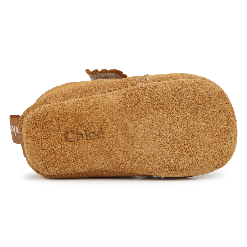 Pantufas de pele com velcro CHLOE 
                    GIRL