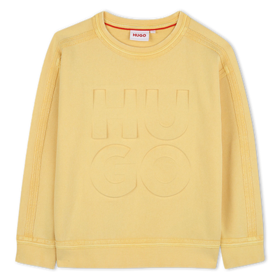 Sweatshirt em molet&atilde;o HUGO BOY