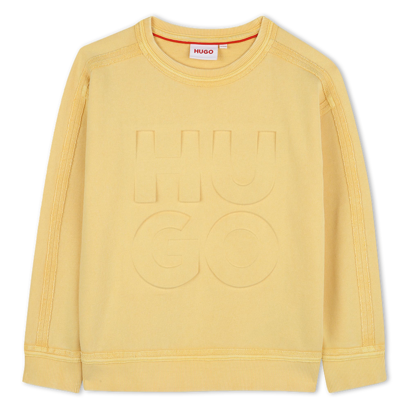 Sweatshirt em molet&atilde;o HUGO 
                        BOY
