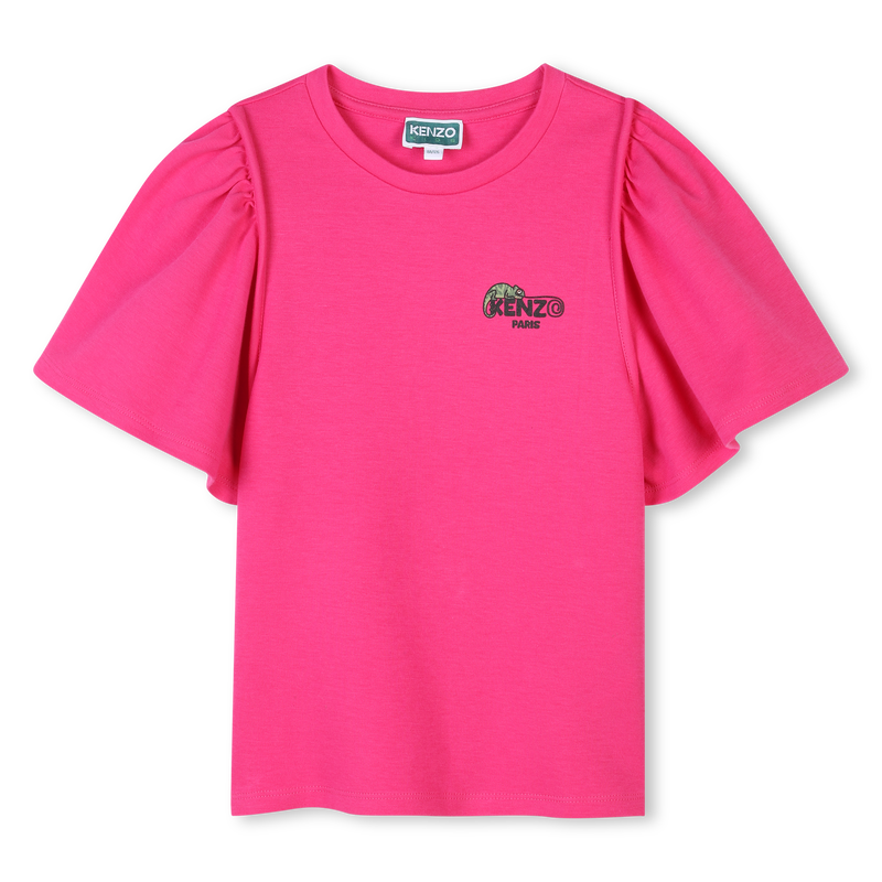 T-shirt lisa de manga curta KENZO KIDS 
                        GIRL