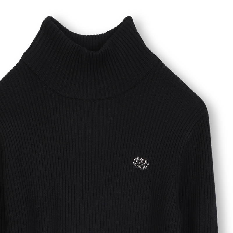 Vestido de malha de mangas compridas HUGO 
                        GIRL